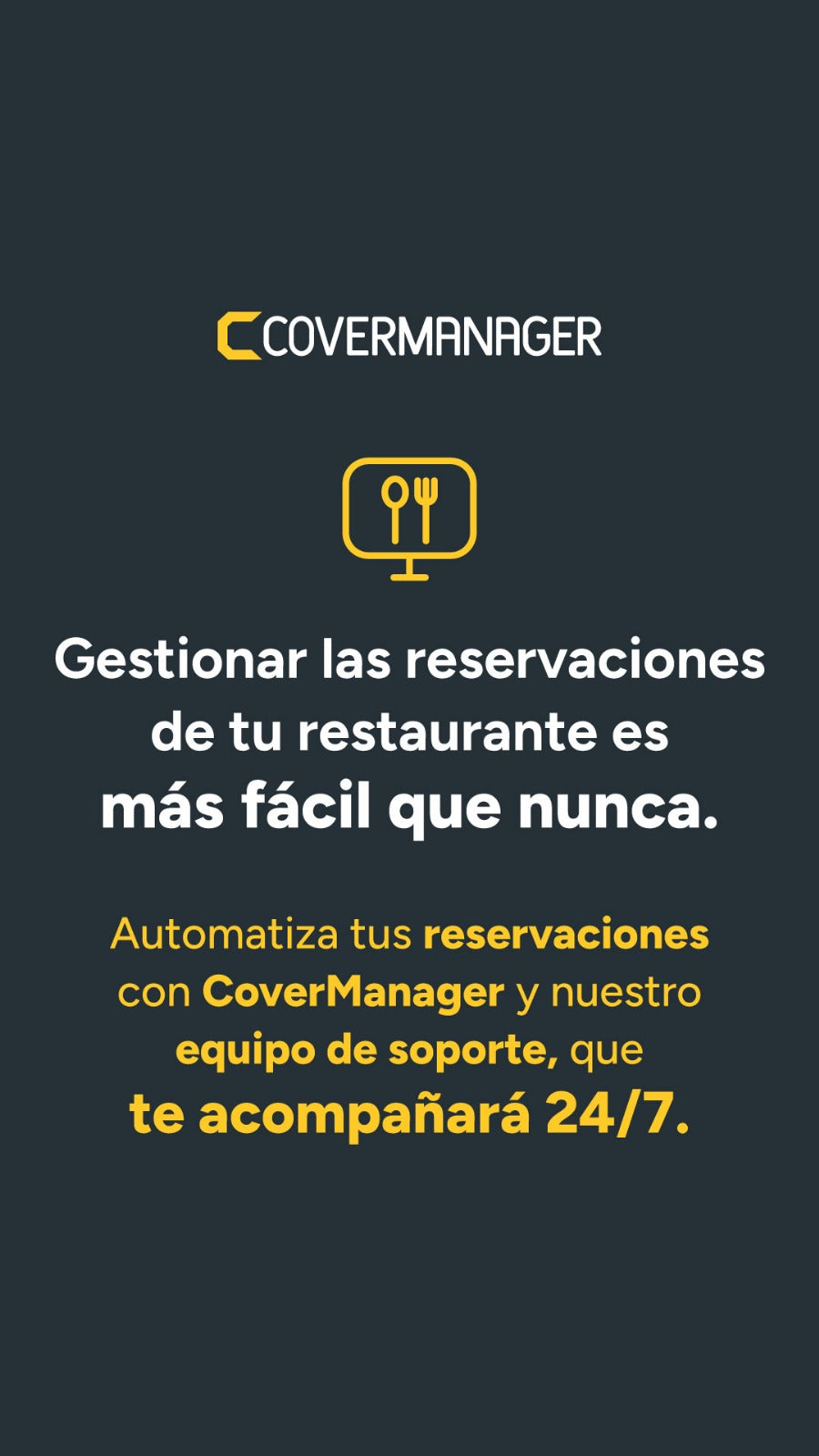 Gestión y optimización de Plataforma CoverManager (Restaurantes)