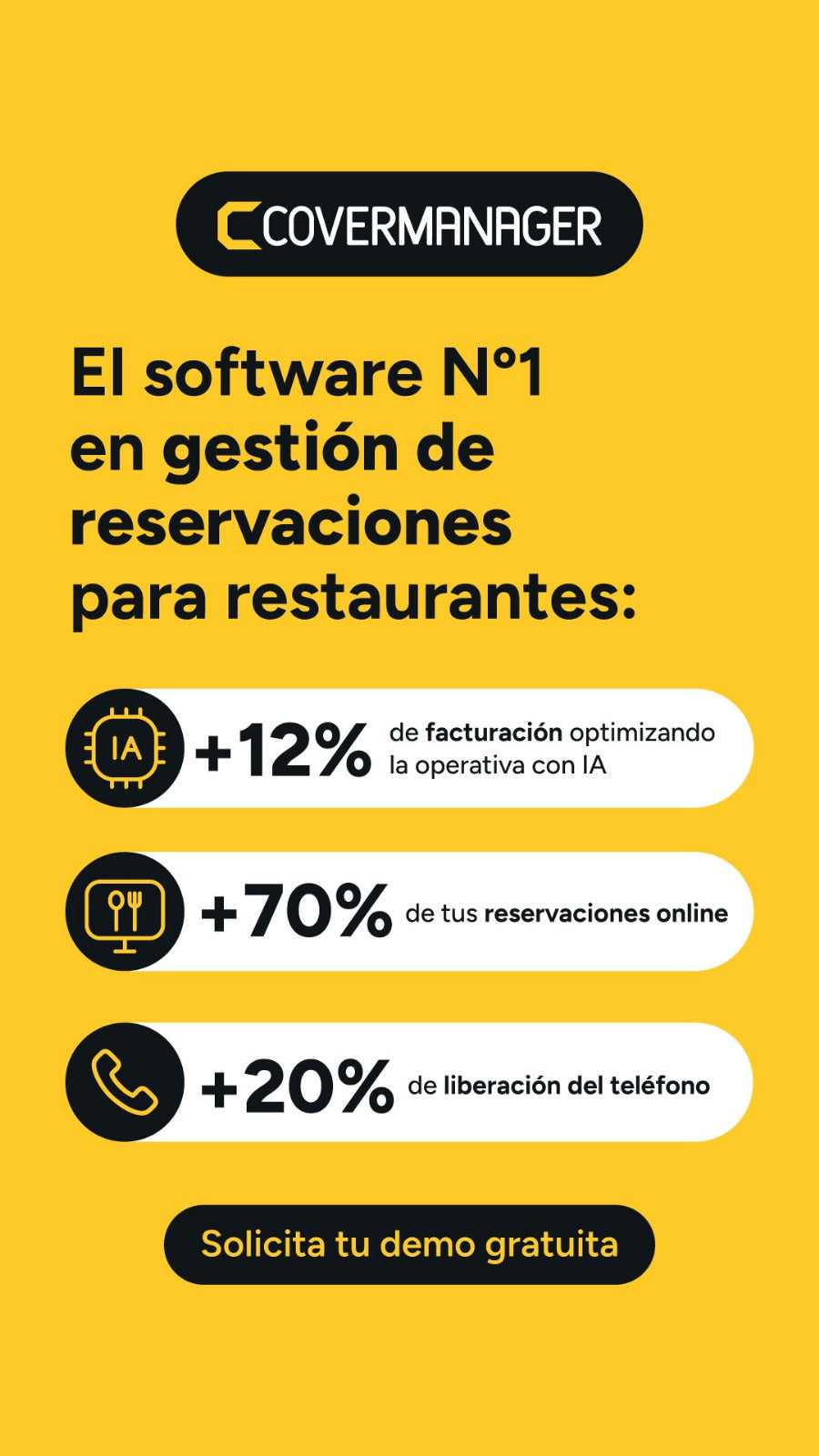 Gestión y optimización de Plataforma CoverManager (Restaurantes)